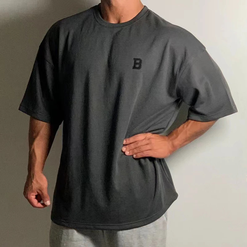 Men's Oversized Heavyweight Cotton Short Sleeve T-shirt