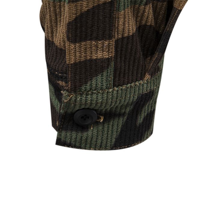 Men's Casual Solid Long Sleeve Woven Button Up Shirt