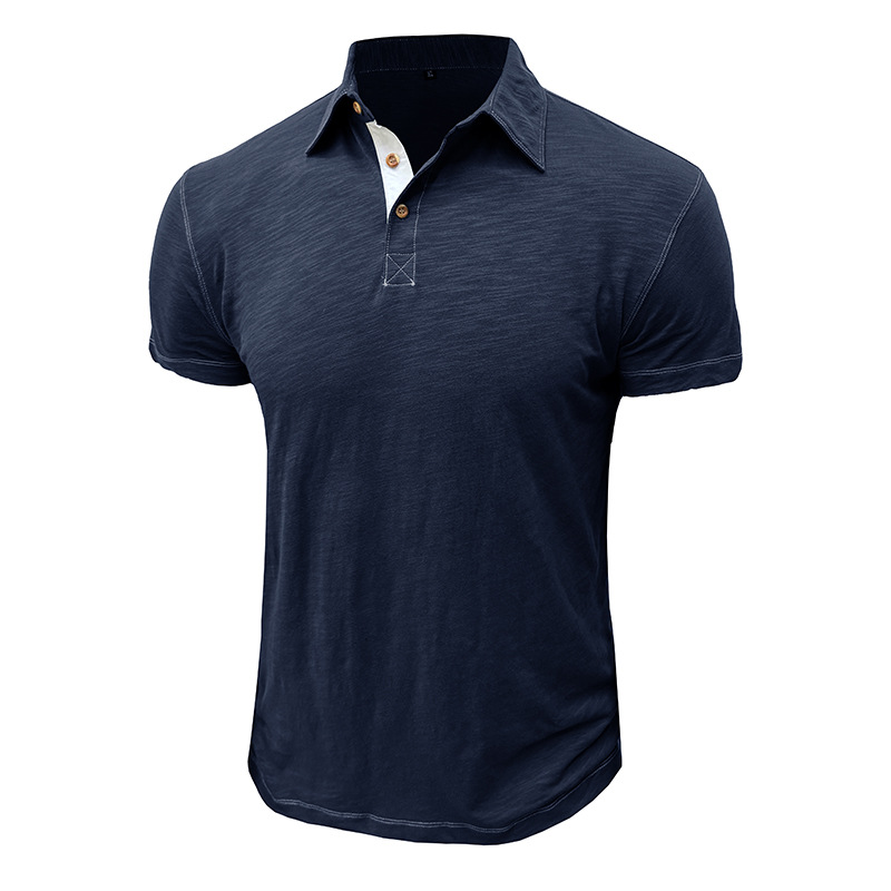 Men's Casual Cotton Henley T-Shirt