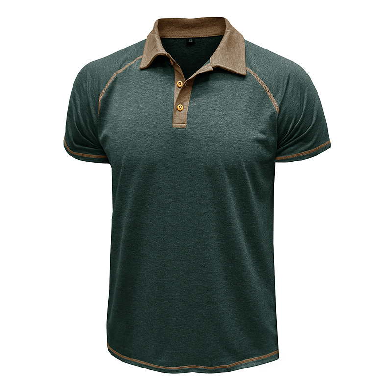 Men's Colorblock Short Sleeve Polo Shirt