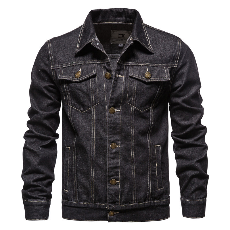 Men's Casual Distressed Denim Jacket