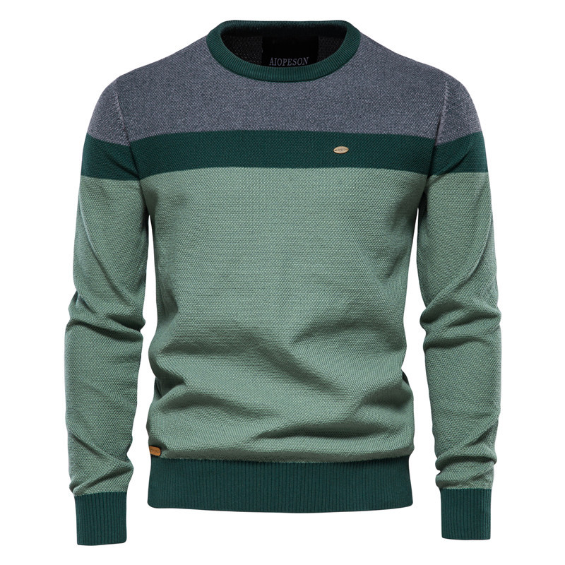 Men's Casual Warm Solid Pullover Sweater
