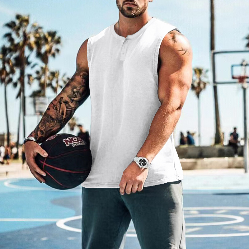Men's Loose Fit Sleeveless Basketball Tank Top