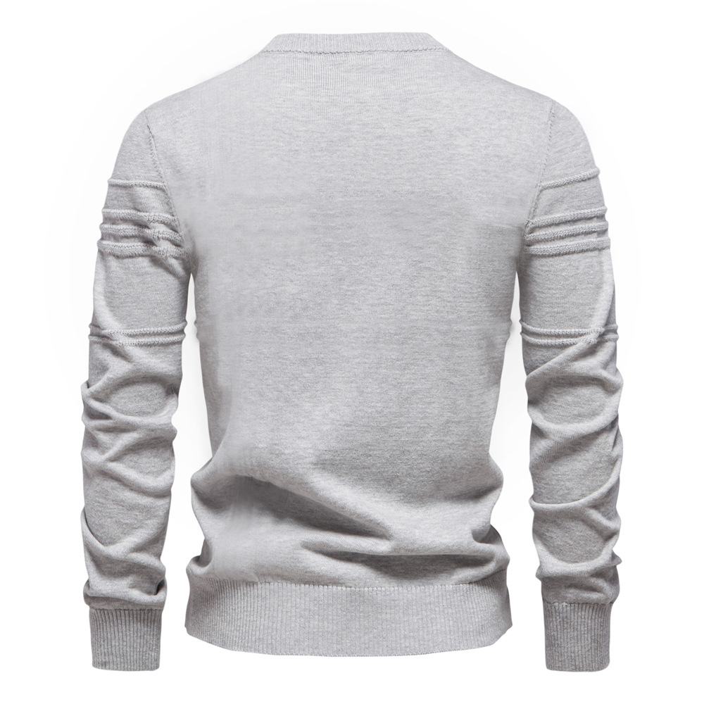 Men's Striped Crewneck Pullover Sweater