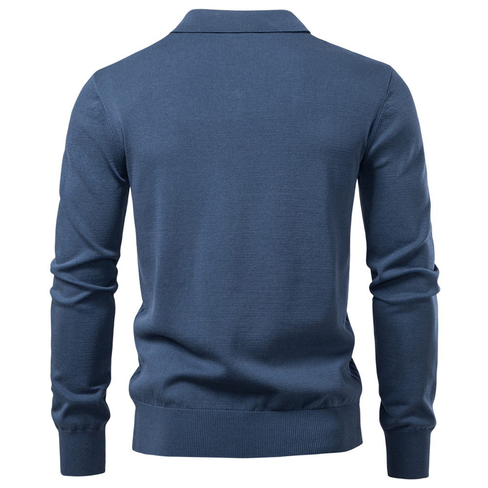Men’s V-Neck Textured Knit Sweater