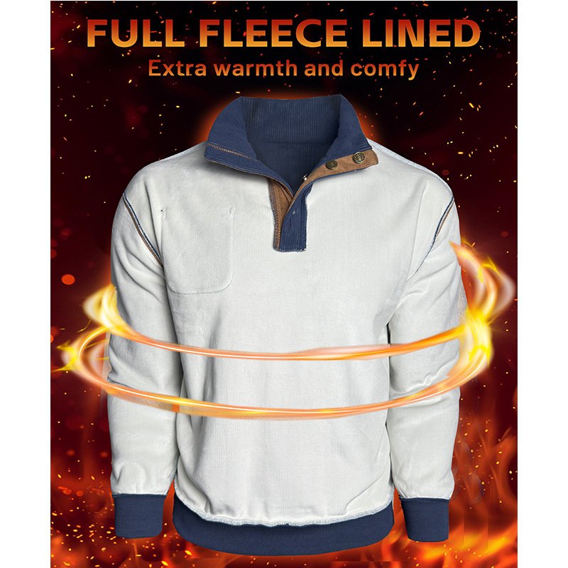 Men's Corduroy Fleece Pullover