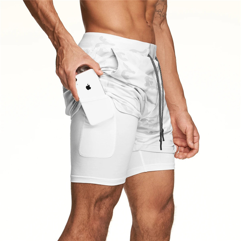 Men's Multi-Pocket Workout Shorts