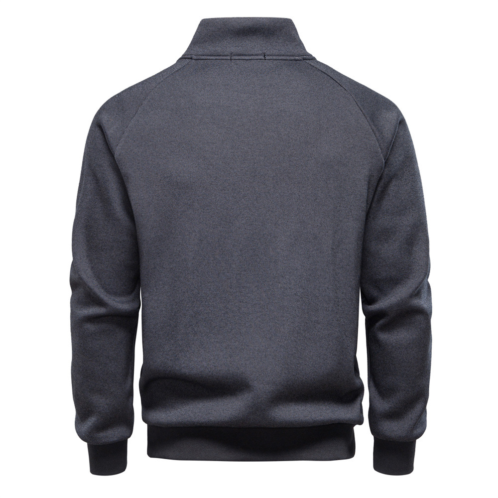 Men’s Asymmetric Zip Fleece Sweatshirt