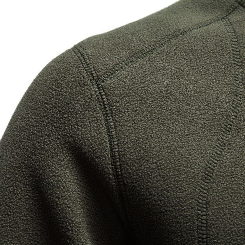 Men's Stand Collar Full-Zip Fleece Jacket with Zip Pockets