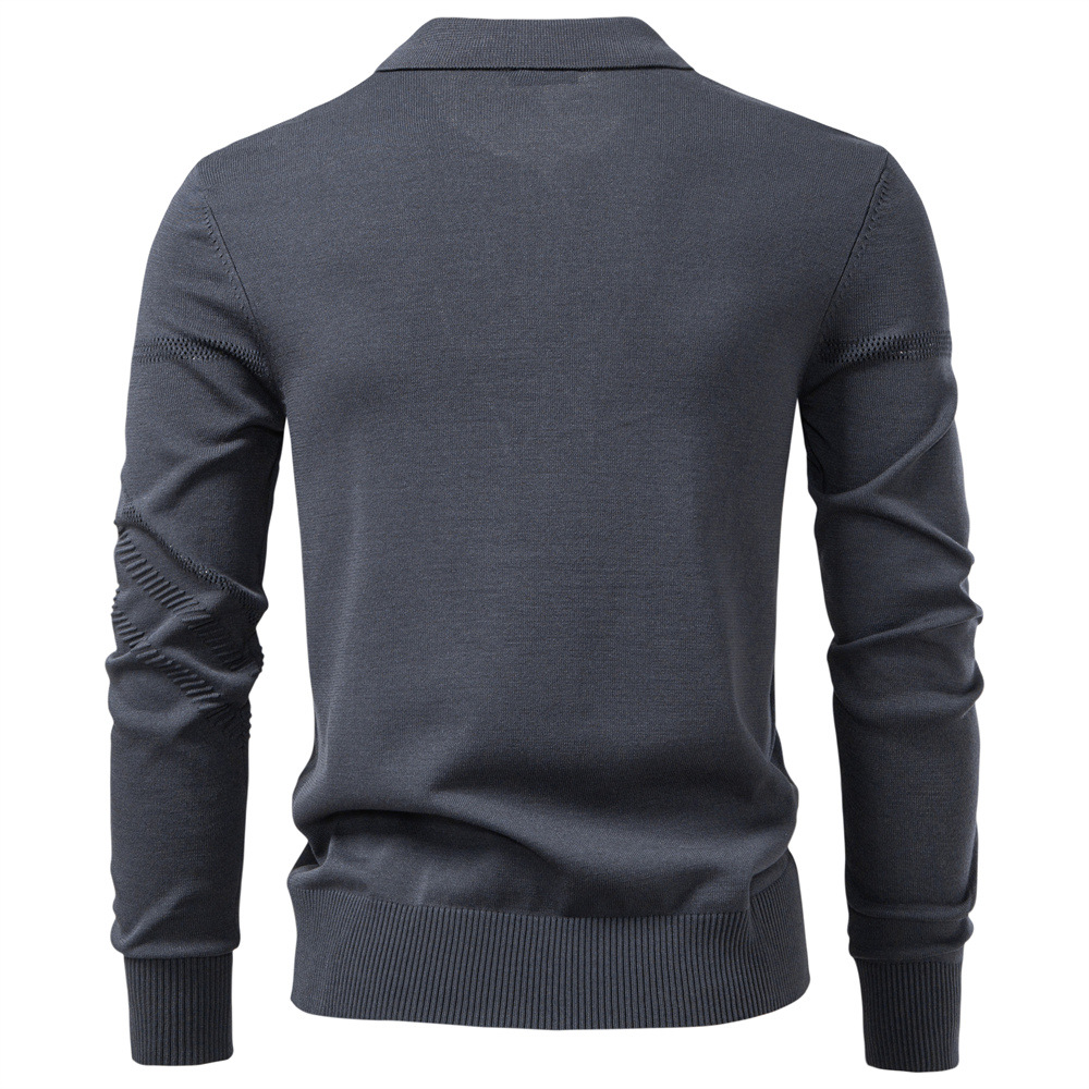 Men’s Knit Polo Sweater