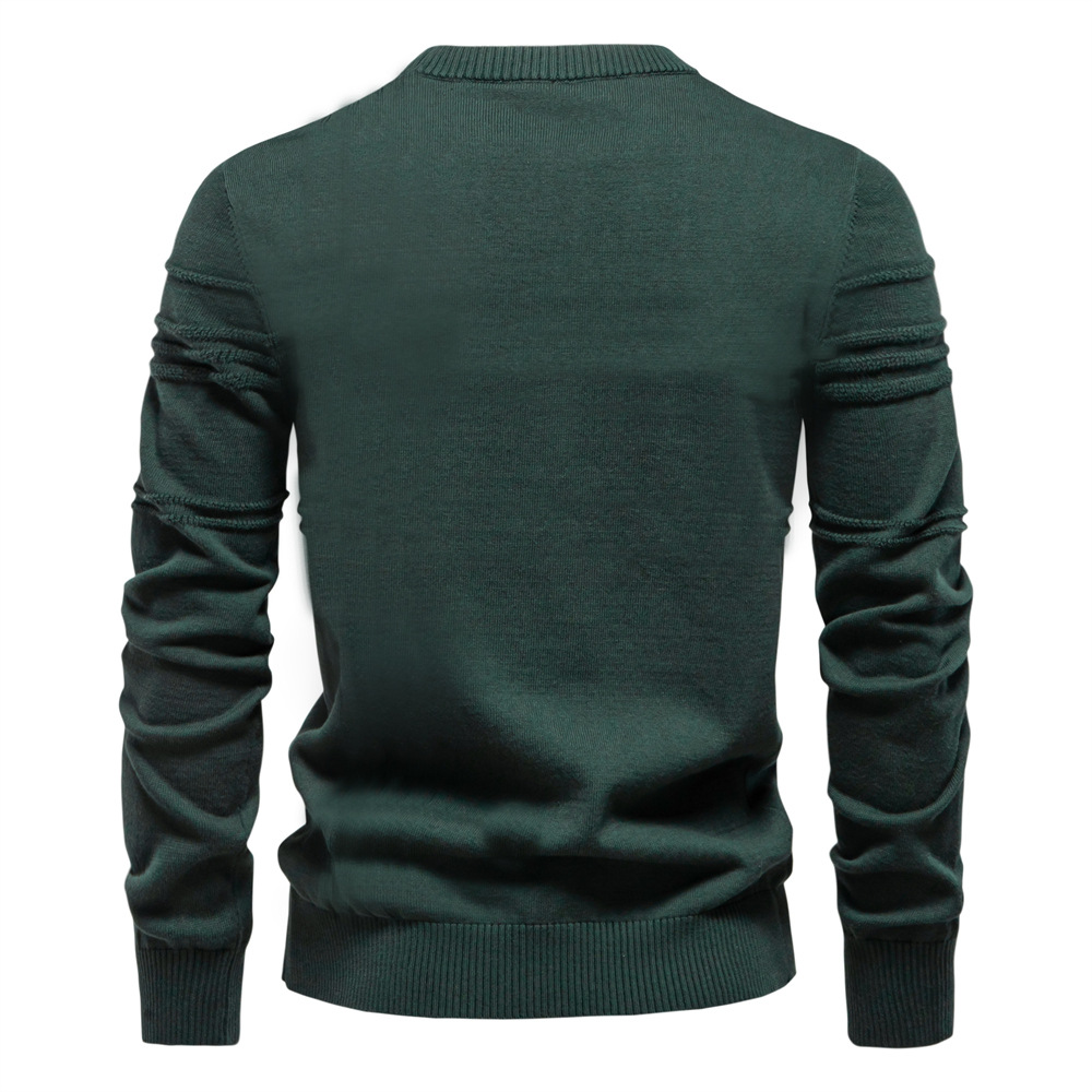 Men's Striped Crewneck Pullover Sweater