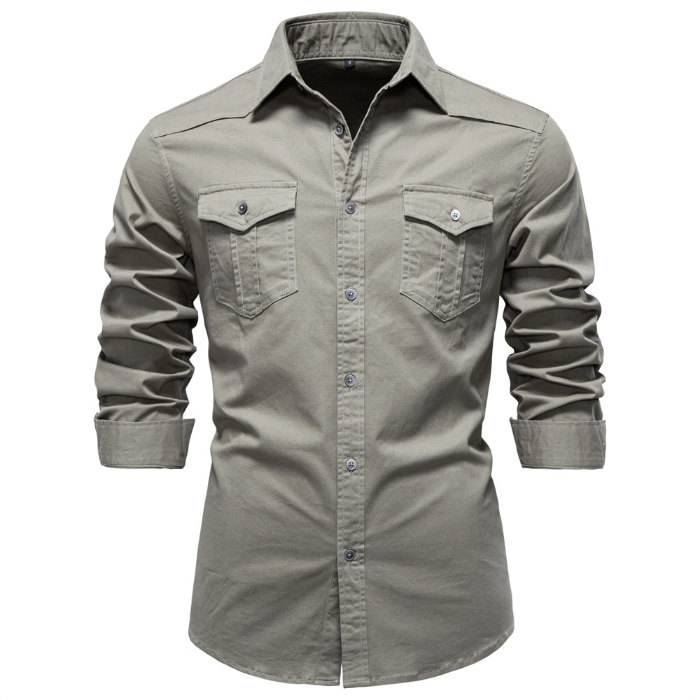 Men’s Classic Denim Button-Up Shirt