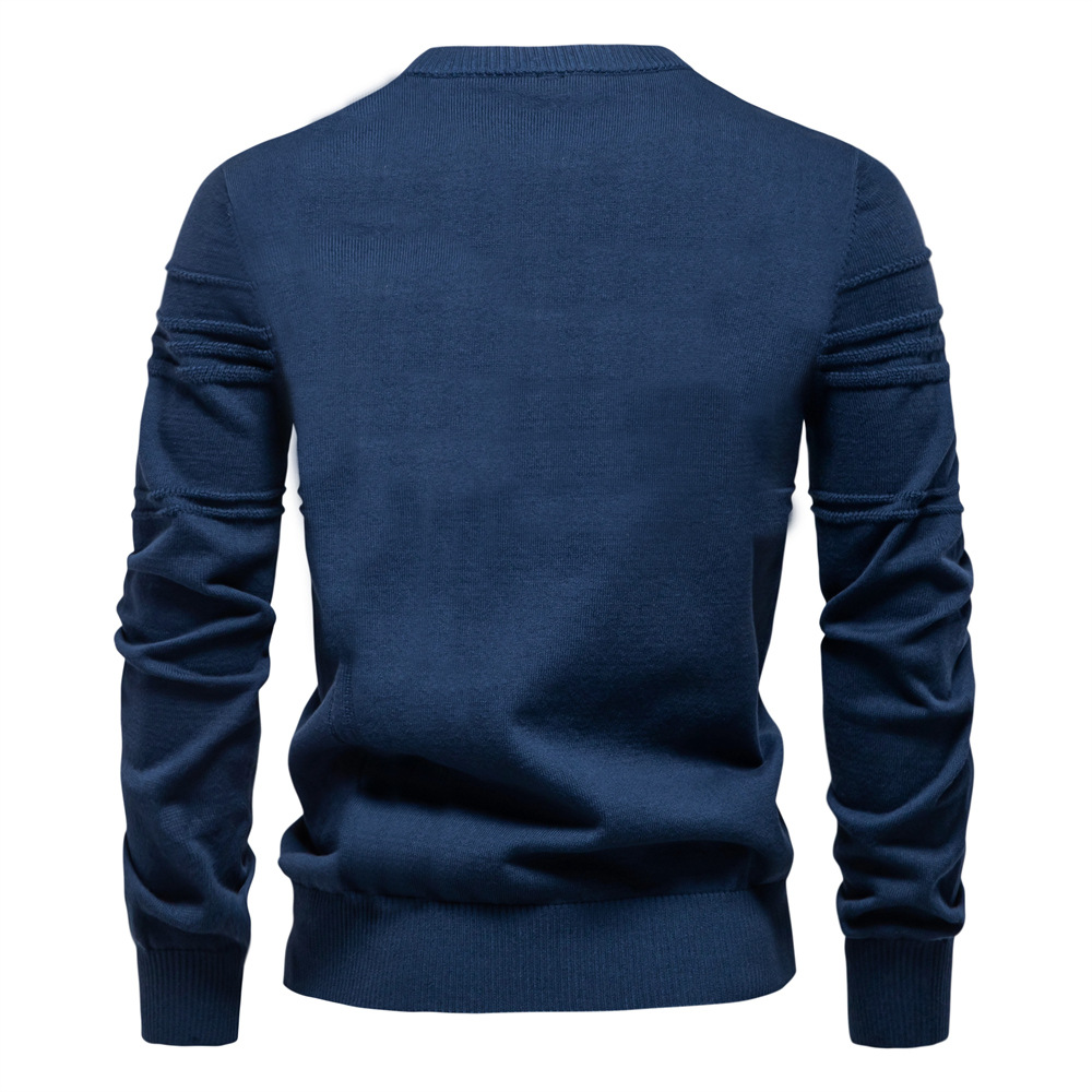 Men's Striped Crewneck Pullover Sweater