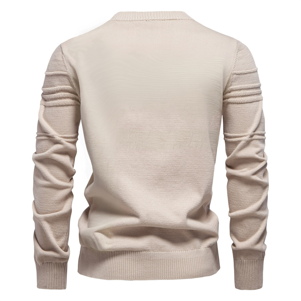 Men's Striped Crewneck Pullover Sweater