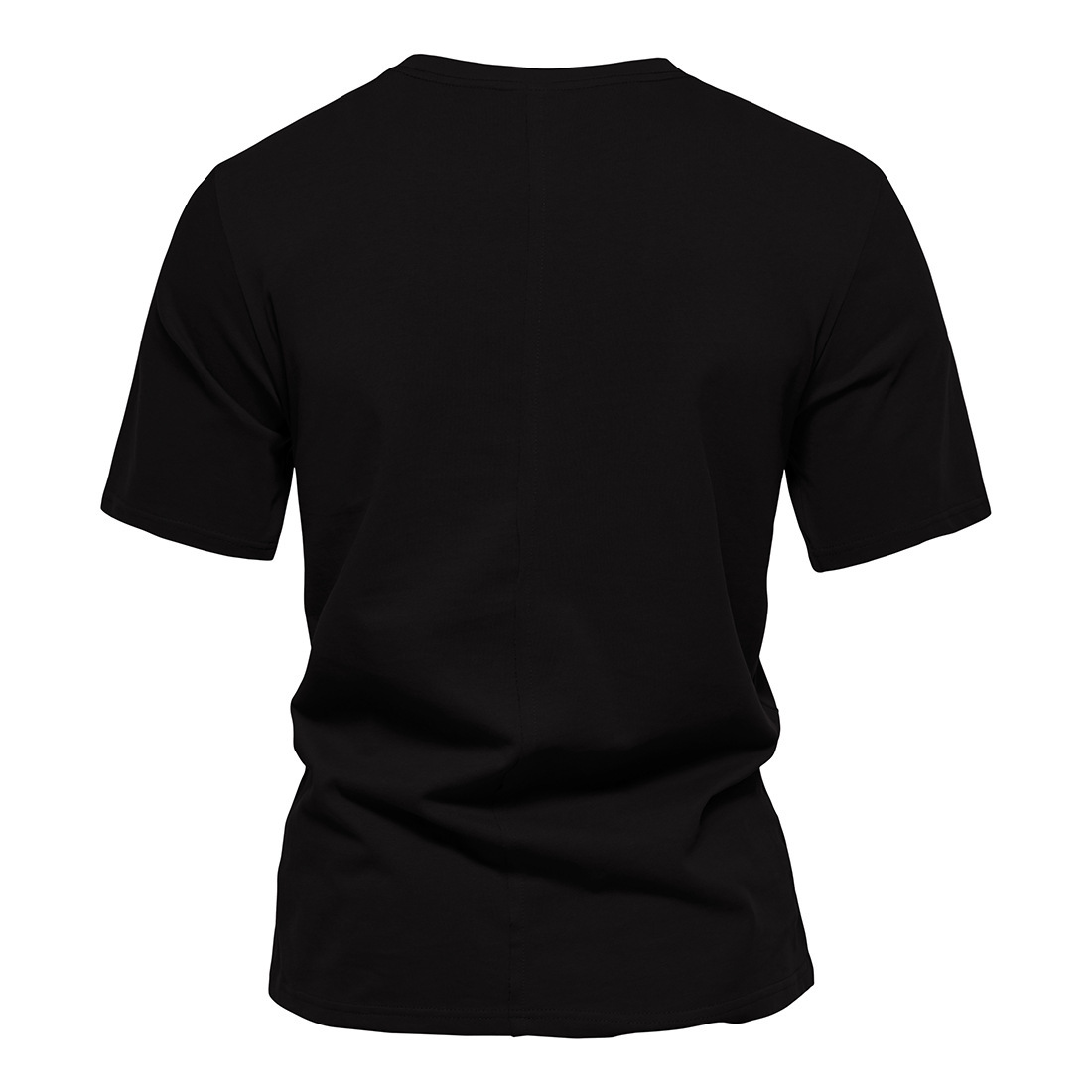 Men's Vintage Cotton Diamond Patchwork Short Sleeve T-Shirt