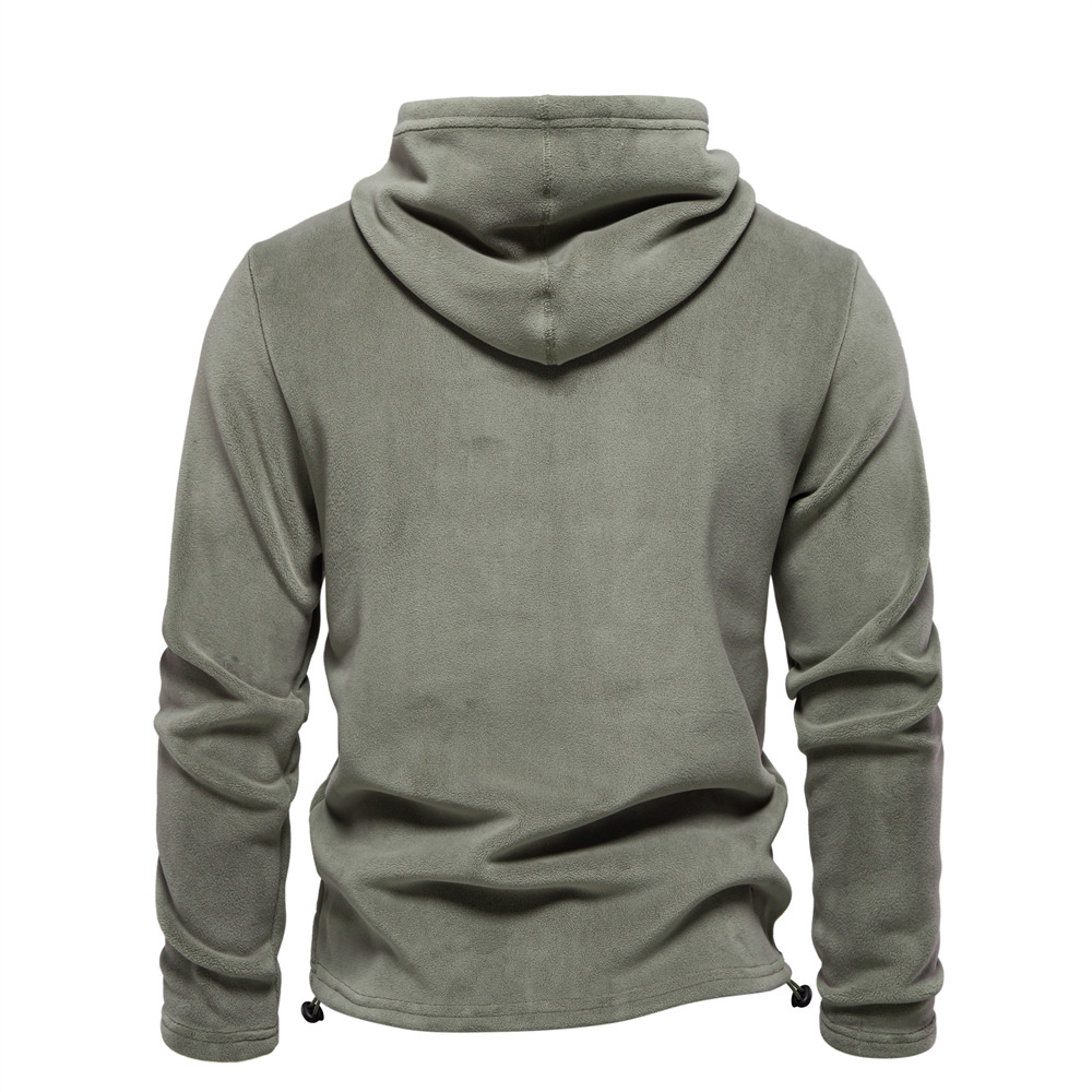 Men's Hooded Pullover with Drawstring Sweater
