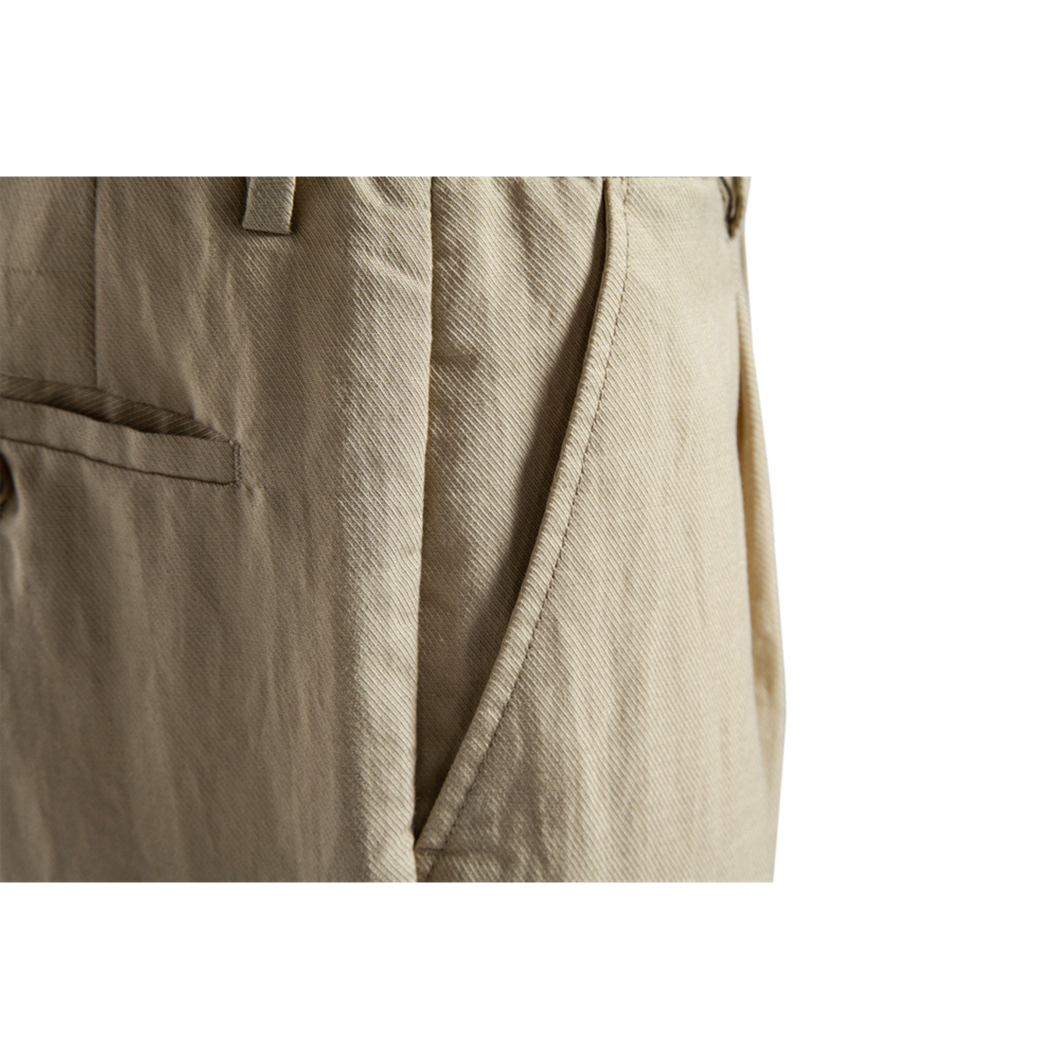 Men's Lyocell Elastic Waist Bermuda Shorts with Pockets