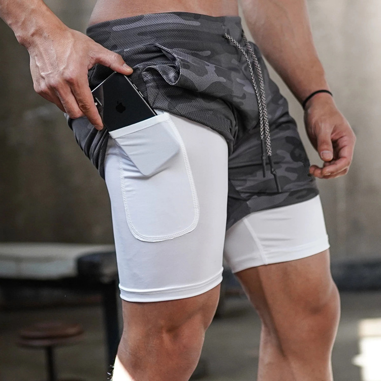 Men's Multi-Pocket Workout Shorts