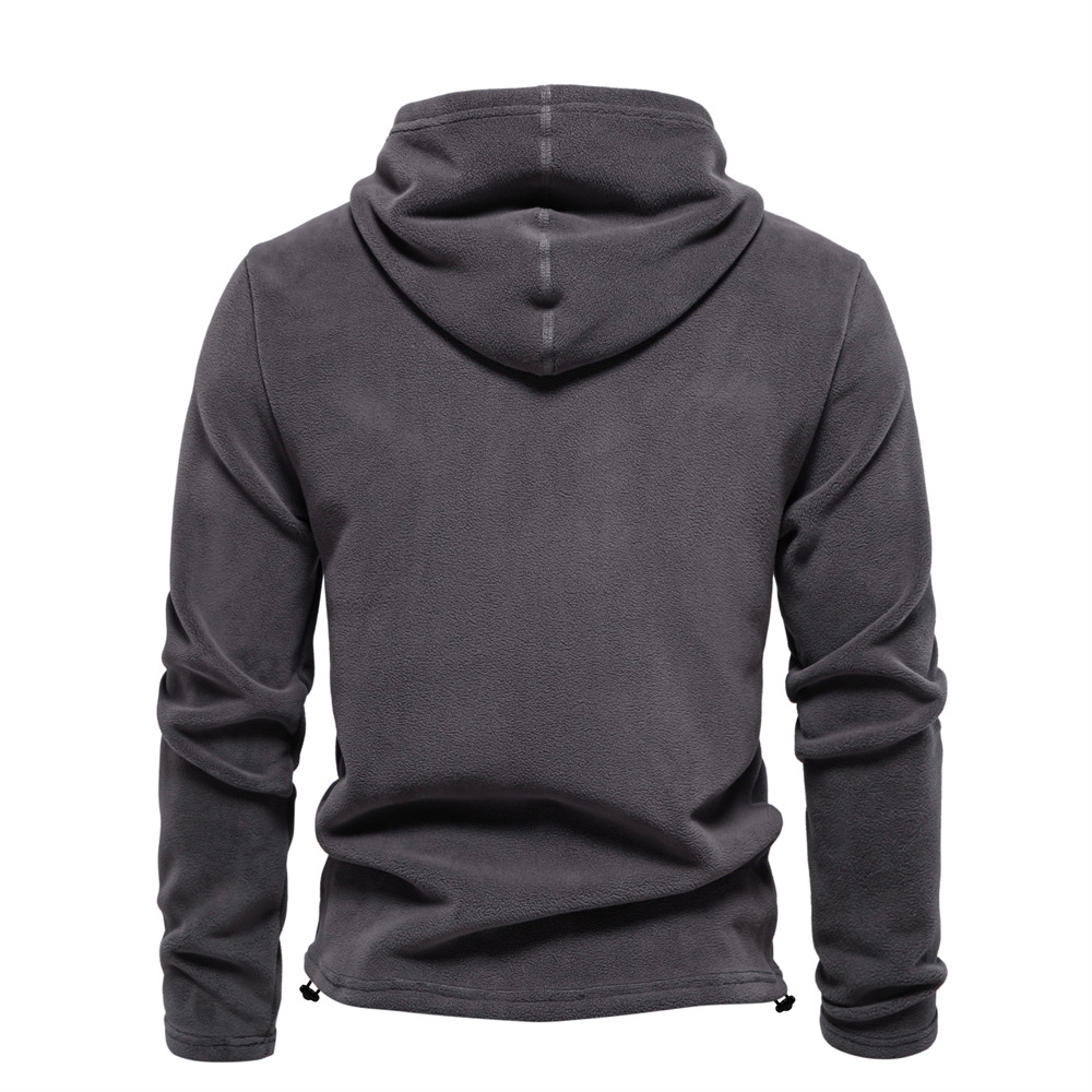 Men's Hooded Pullover with Drawstring Sweater