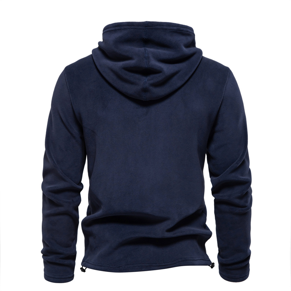 Men's Hooded Pullover with Drawstring Sweater