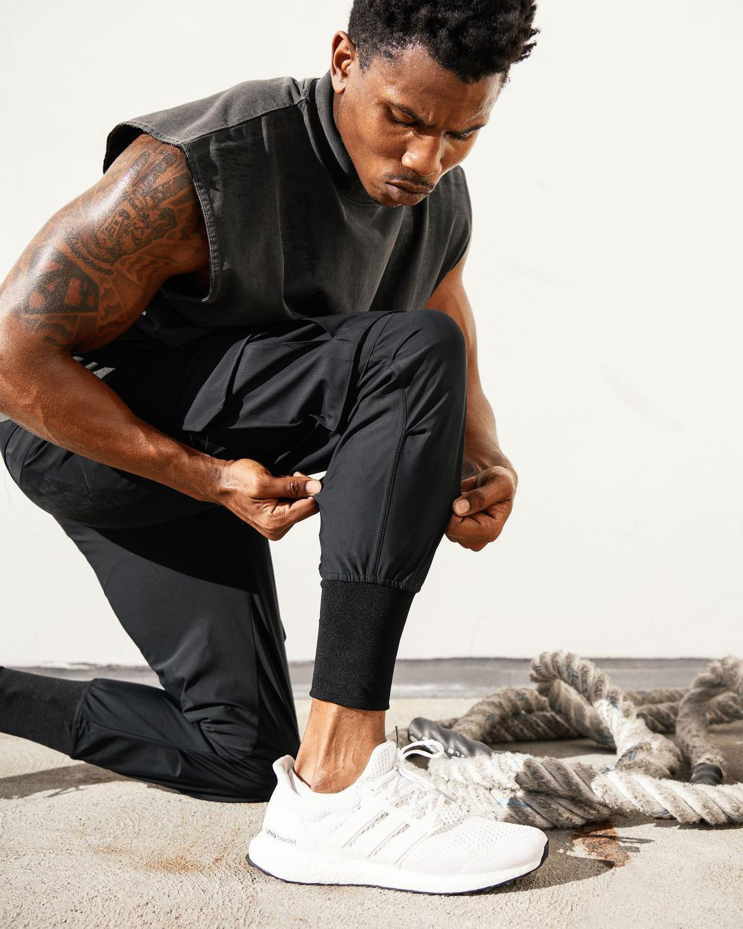 Men's Stretch Training Drawstring Sweatpants