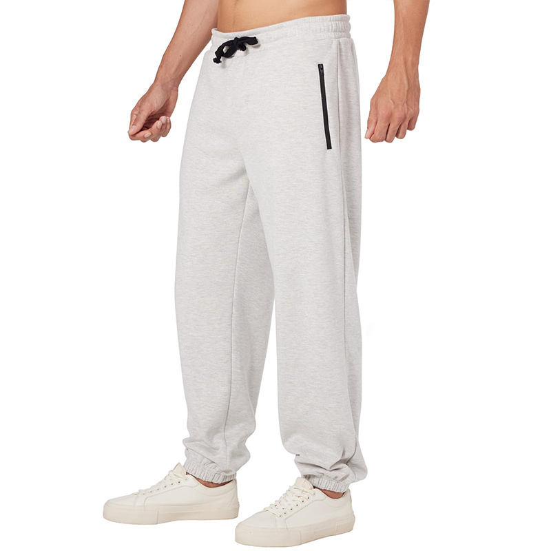 Men's Fleece Lined sweatpants with Zipper Pockets