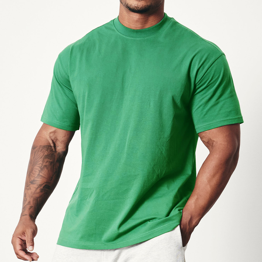 Men's Solid Casual Sports Short Sleeve Crew Neck T-shirts