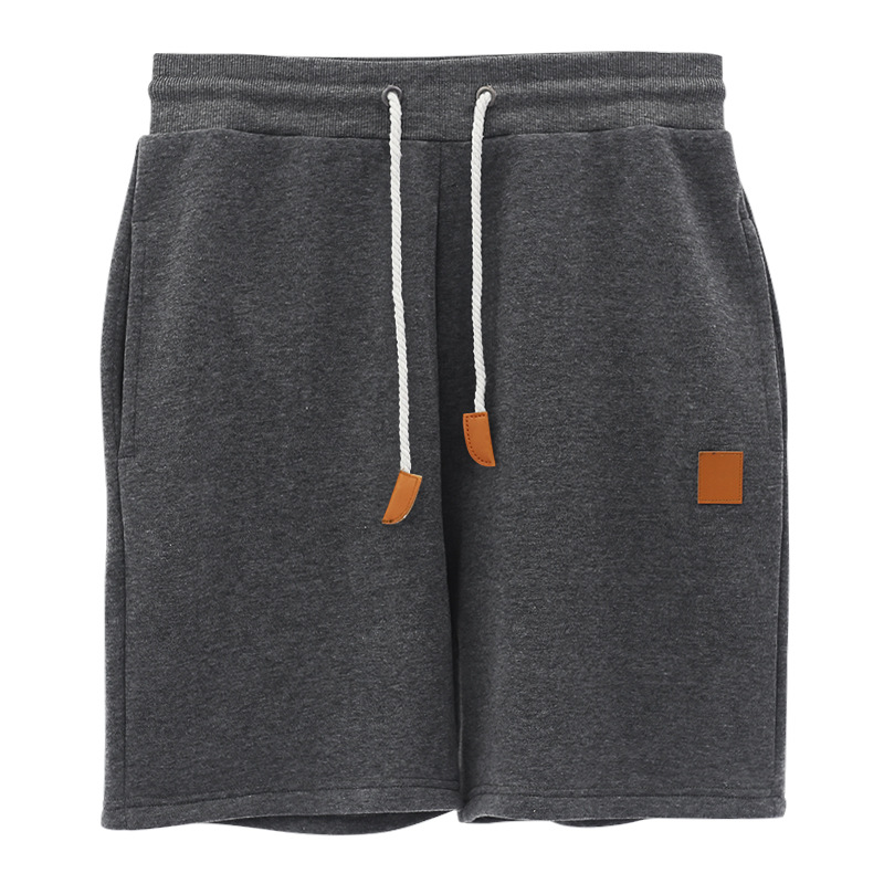 Men's 5 Inch Solid Color Drawstring Waist Shorts