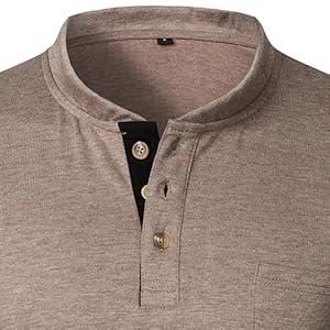 mens summer henley t-shirt 