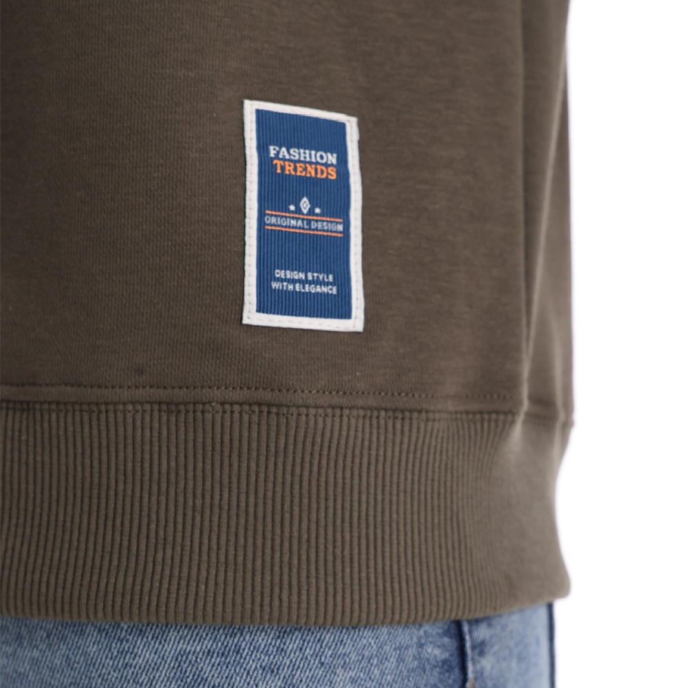 Men's Casual Solid Color Knit Crew Neck Sweater