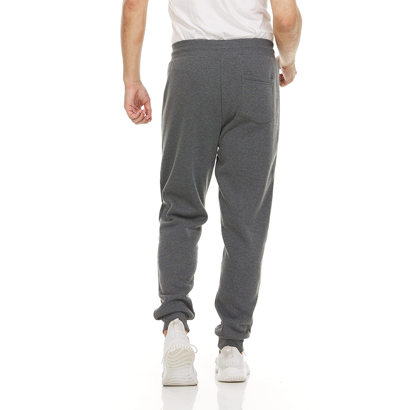Mens Drawstring Fleece Sweatpants with Zipper Pocket