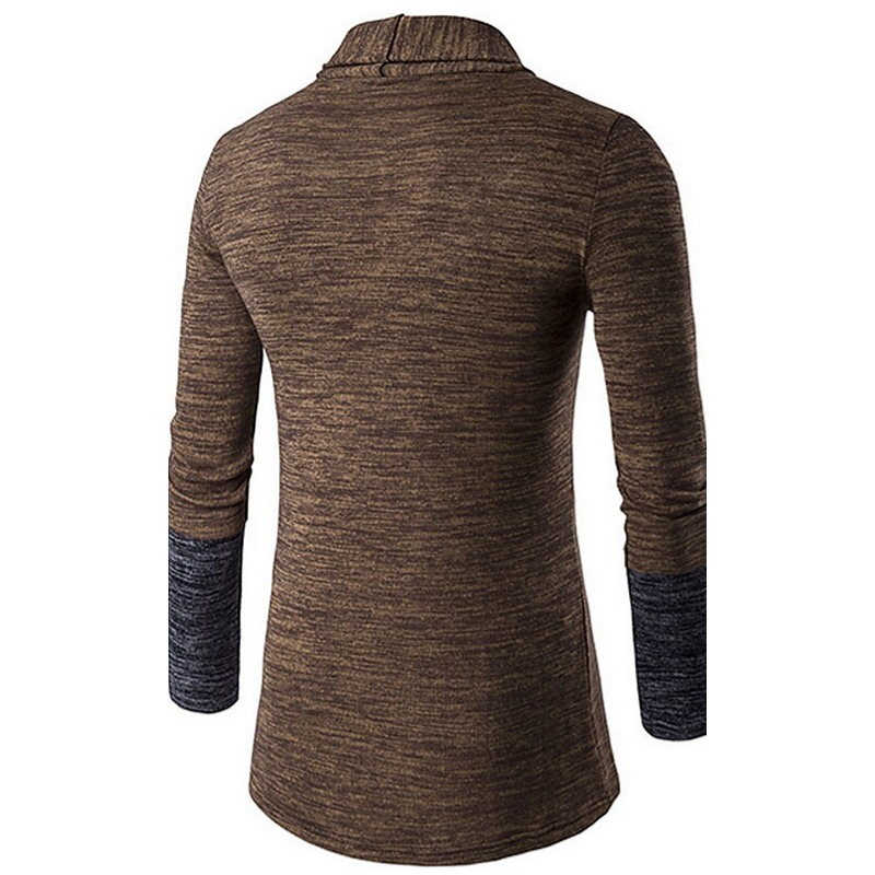 Men's Solid Color V Neck Cardigan