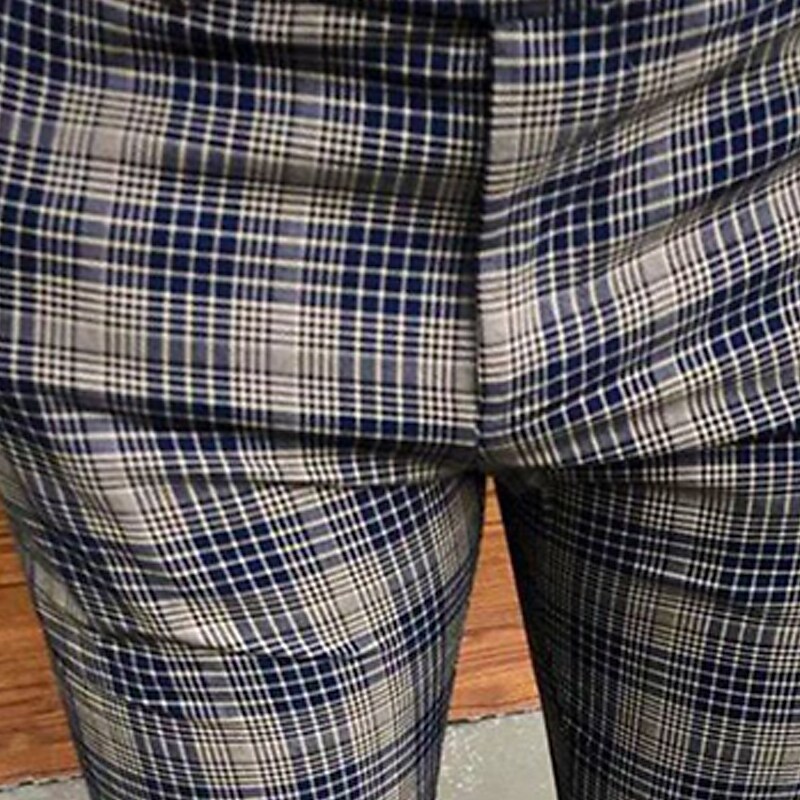 Men's Plaid Chino Pants