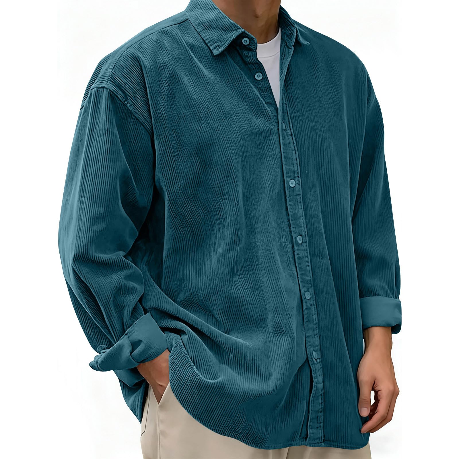 Men's Corduroy Relaxed Fit Shacket