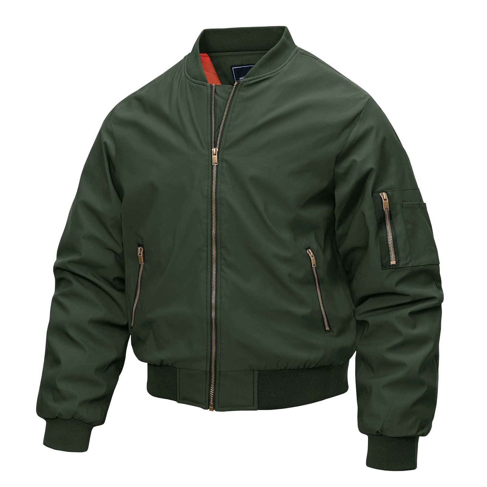 Men's Bomber Jacket Casual Fall Winter Military Jacket and Coats Outwear