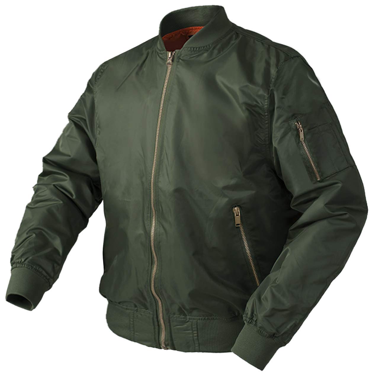 Men's Bomber Jacket Casual Fall Winter Military Jacket and Coats Outwear