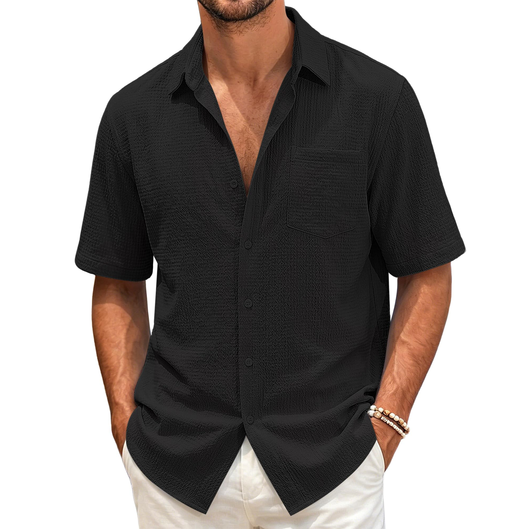 Men's Stretch Knit Short Sleeve Shirt