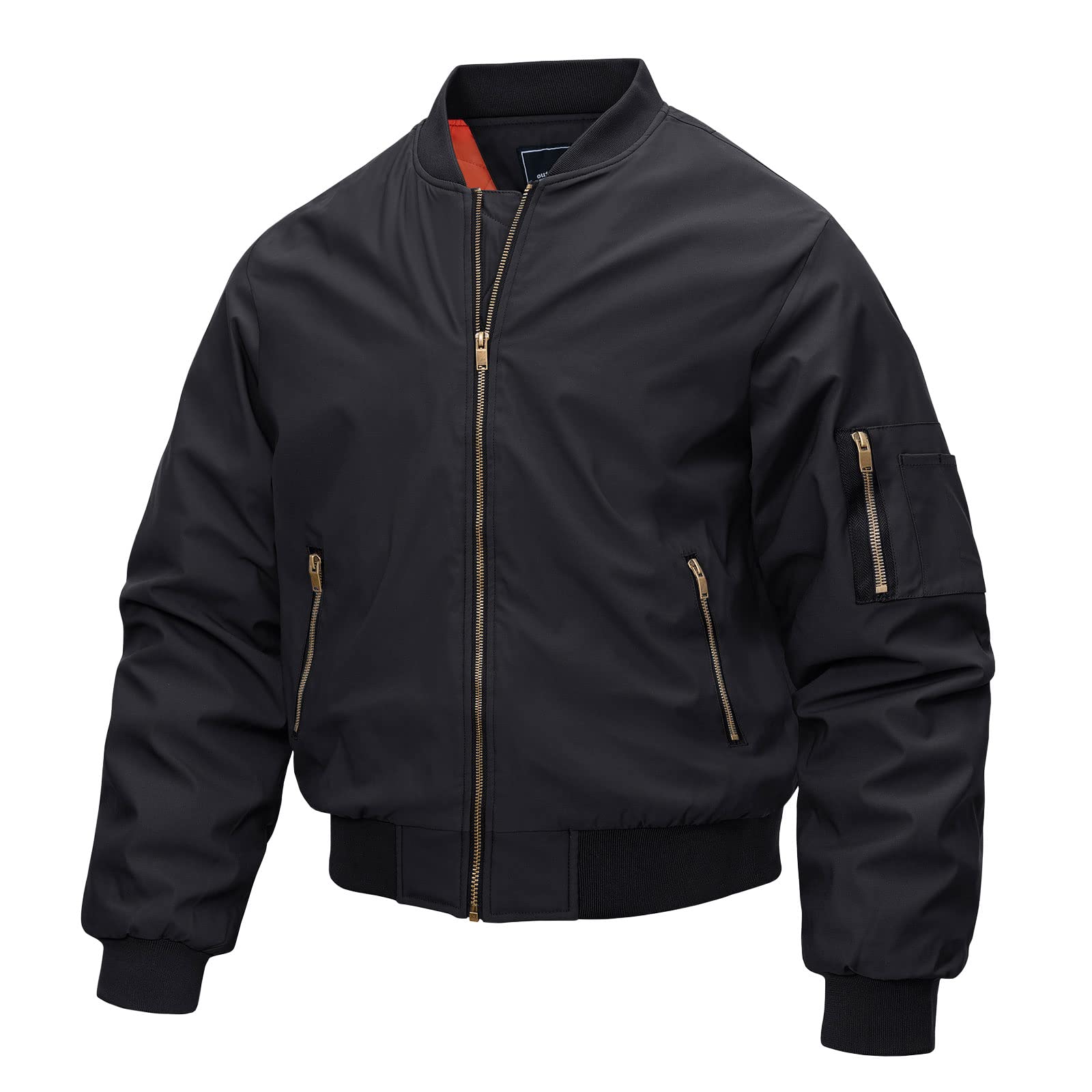 Men's Bomber Jacket Casual Fall Winter Military Jacket and Coats Outwear