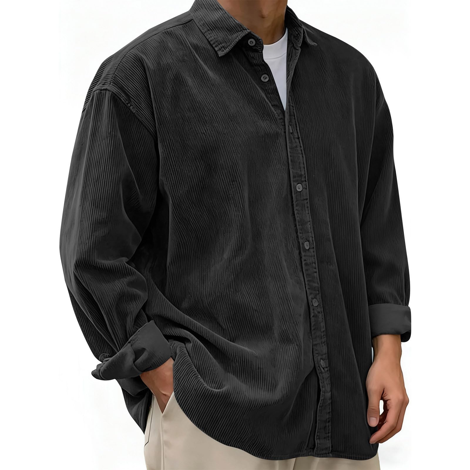 Men's Corduroy Relaxed Fit Shacket