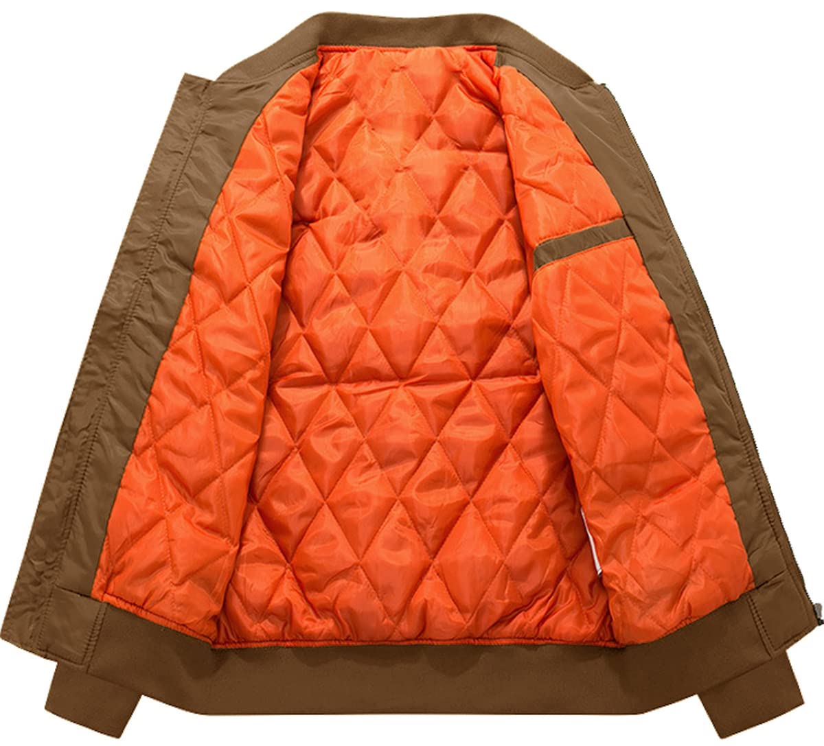 Men's Bomber Jacket Casual Fall Winter Military Jacket and Coats Outwear