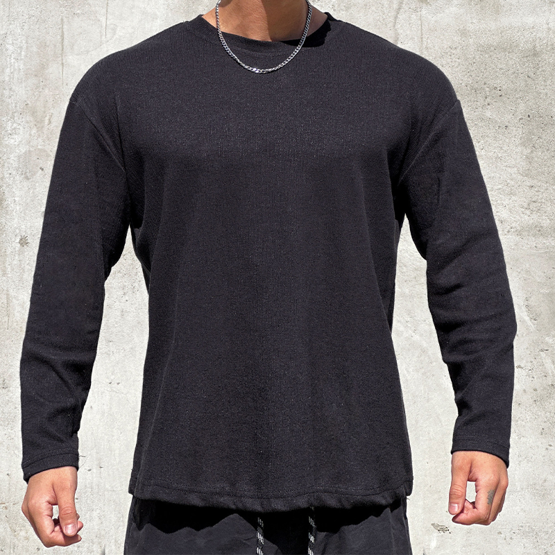Men's Classic Long Sleeve Crew Neck T-Shirt