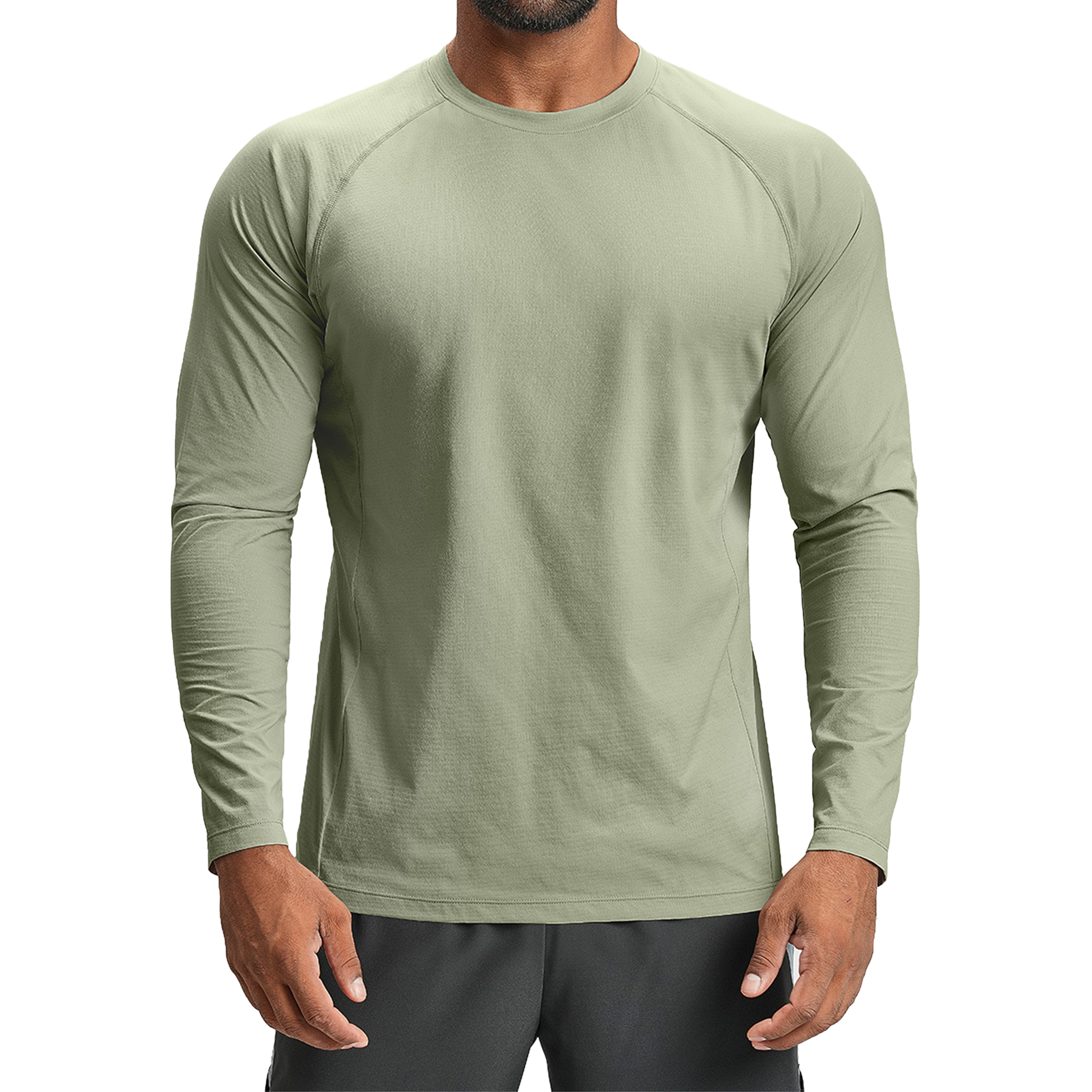 Men's Quick Dry Raglan Long Sleeve Training T-Shirt