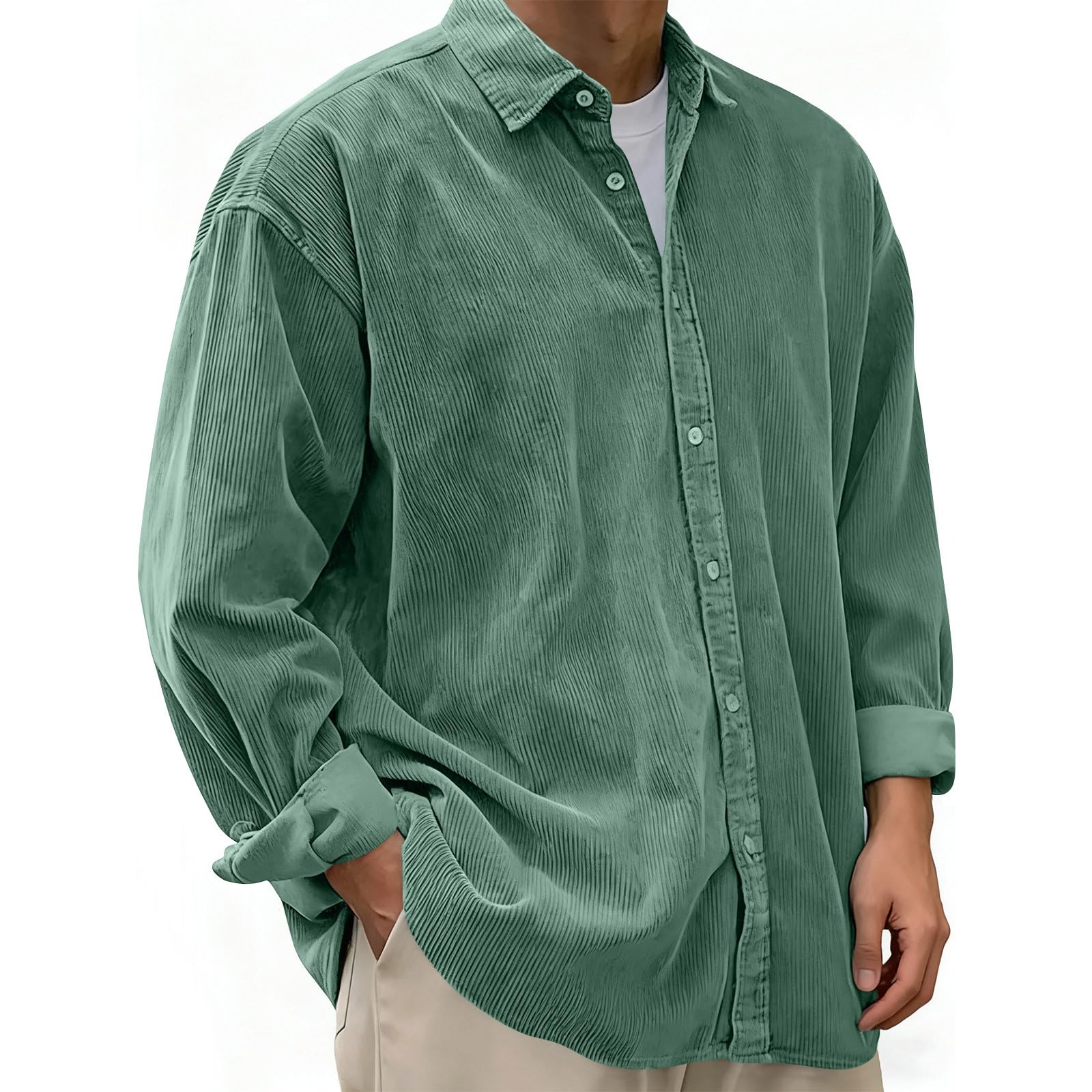 Men's Corduroy Relaxed Fit Shacket