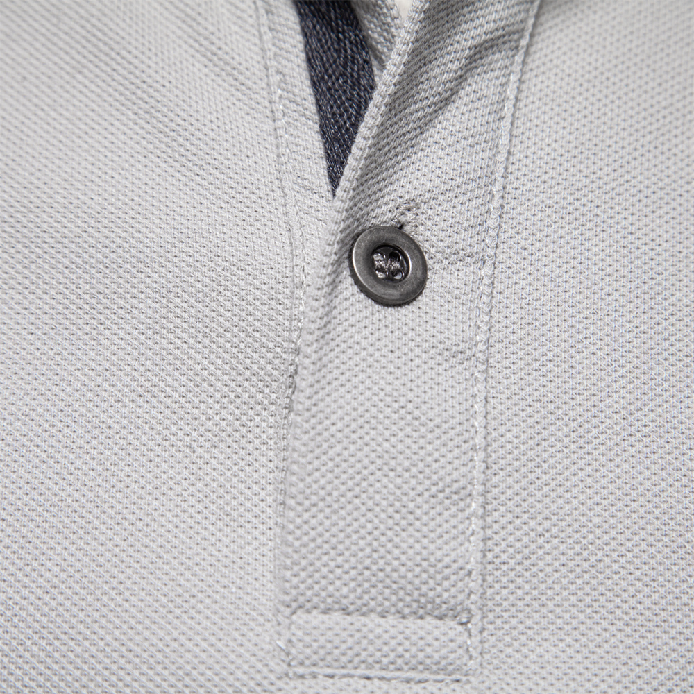 Men's Solid Casual Short Sleeve Lapel Golf Shirt