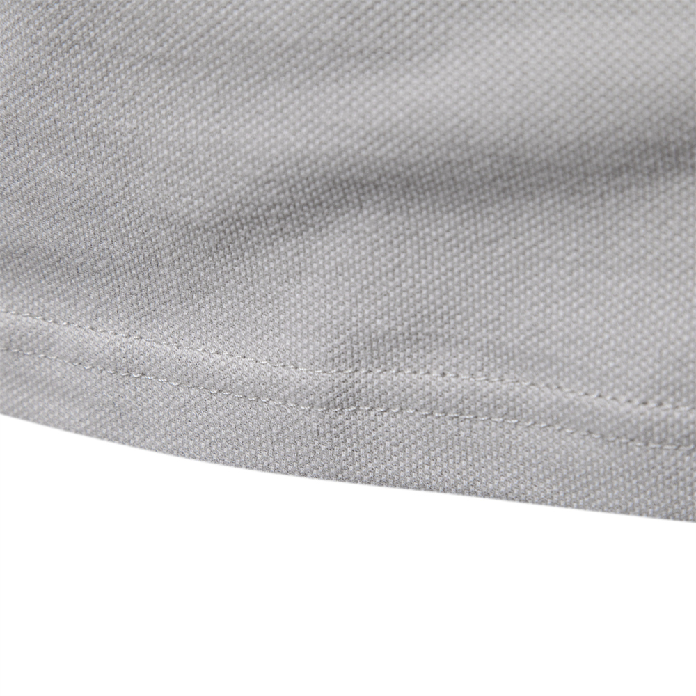 Men's Solid Casual Short Sleeve Lapel Golf Shirt