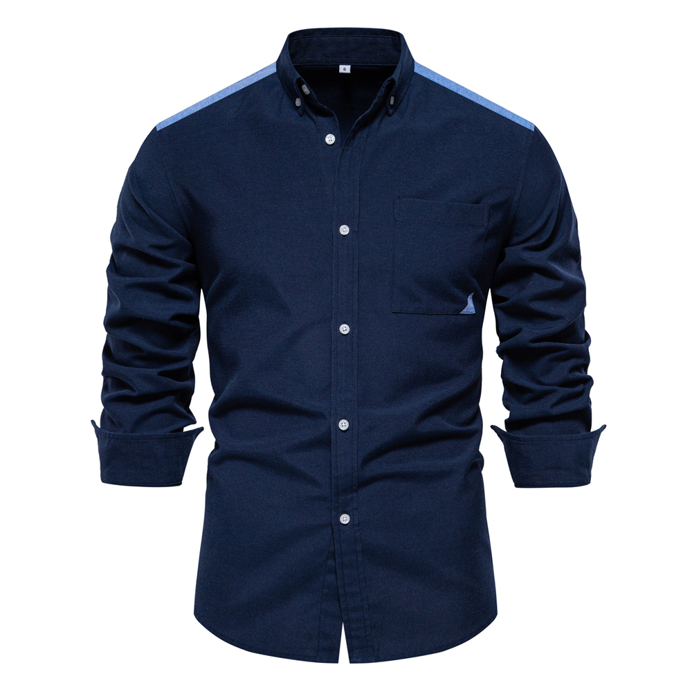 Men's Casual Button Up Long Sleeve Shirt