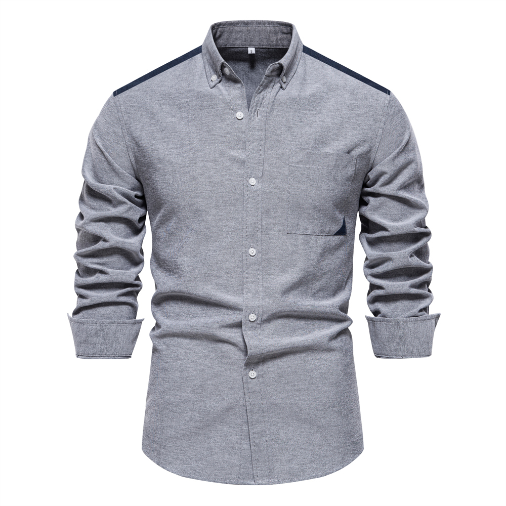 Men's Casual Button Up Long Sleeve Shirt