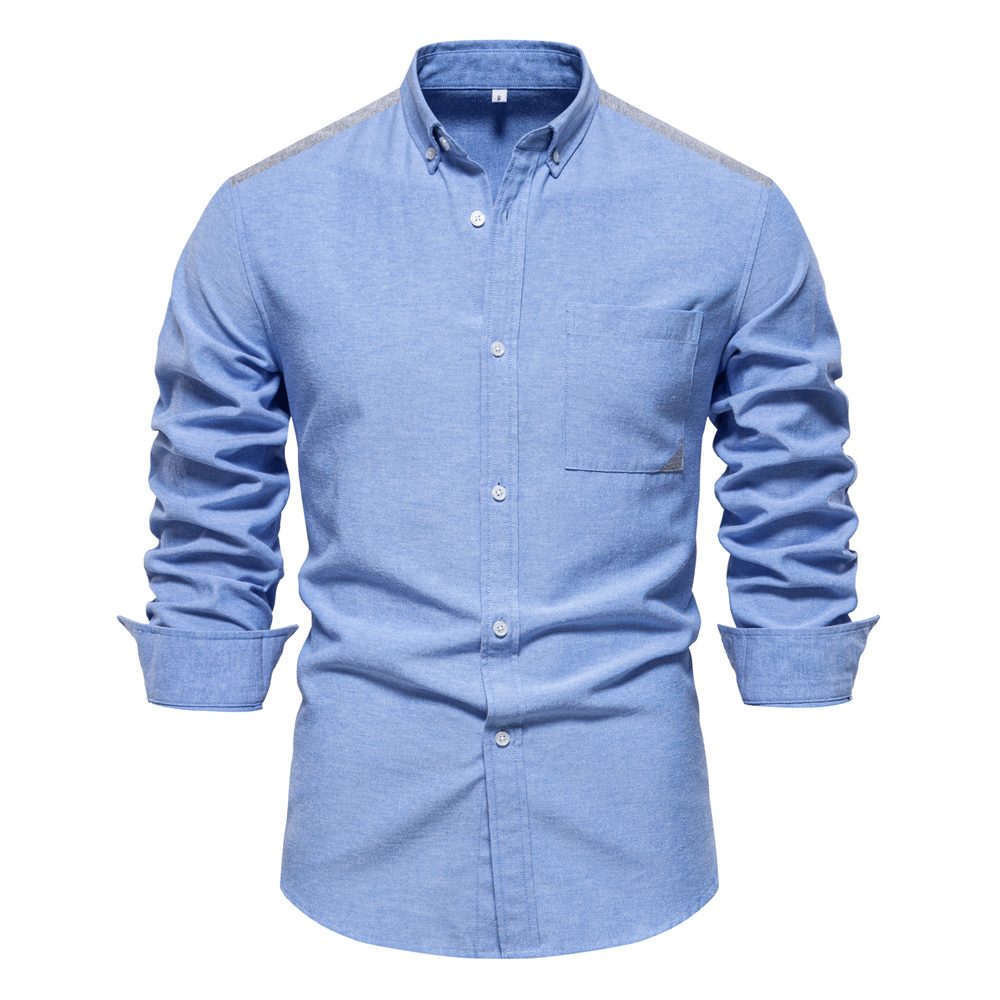 Men's Casual Button Up Long Sleeve Shirt
