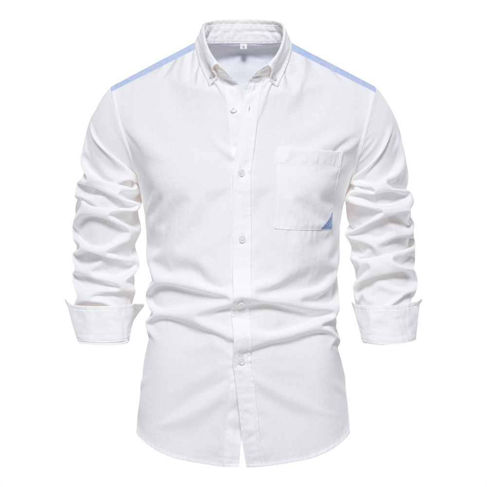 Men's Casual Button Up Long Sleeve Shirt