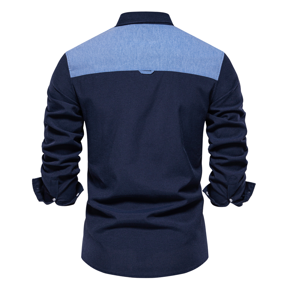 Men's Casual Button Up Long Sleeve Shirt